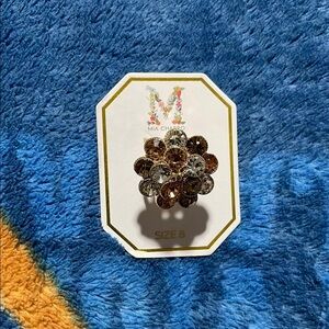 Gold and Silver Floral Ring